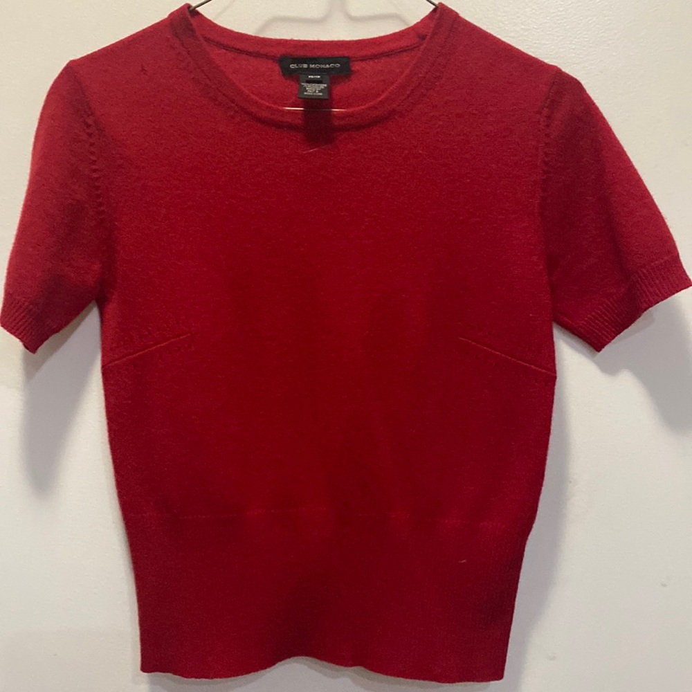 Club Monaco Holiday Red Sweater
